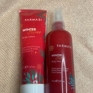 Farmasi Winter Bliss Red Body Lotion & Mist Duo